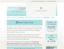 Tablet Screenshot of physiologix.co.uk